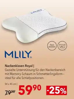 Matratzen Concord Mlily nackenkissen royal Angebot