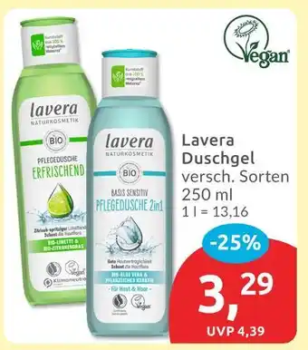Budni Lavera pflegedusche erfrischend Angebot