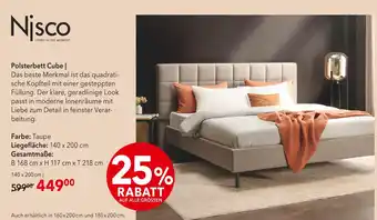 Matratzen Concord Nisco polsterbett cube Angebot