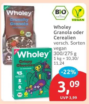 Budni Wholey crunchy granola Angebot