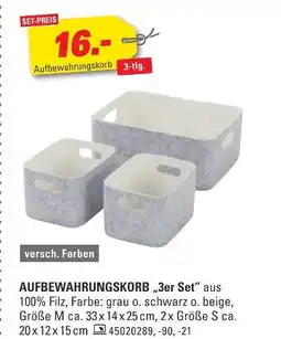 Höffner Aufbewahrungskorb 3er set Angebot