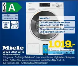Euronics Miele wwb 360 wps waschmaschine Angebot