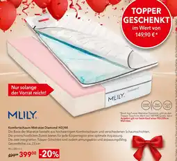 Matratzen Concord Mlily komfortschaum-matratze diamond h3 | h4 Angebot