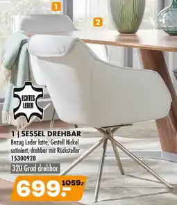 Möbel Kraft Sessel drehbar Angebot