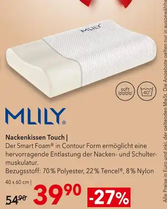 Matratzen Concord Mlily nackenkissen touch Angebot