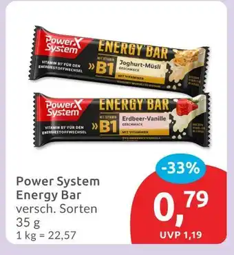 Budni Power system energy bar joghurt-müsli Angebot