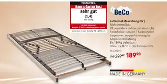 Matratzen Concord Beco lattenrost maxi strong nv Angebot