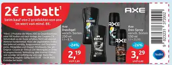 Budni Axe duschgel Angebot