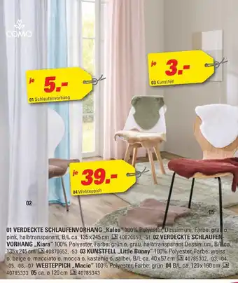 Höffner Como verdeckte schlaufenvorhang „kalea“ Angebot