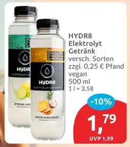 Budni Hydr8 zitrone-limette elektrolyt getränk Angebot