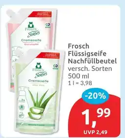 Budni Frosch flüssigseife nachfüllbeutel granatapfel Angebot