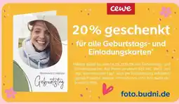 Budni Cewe geburtstags- und einladungskarten Angebot