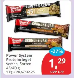 Budni Power system lower carb bar cookies & cream Angebot