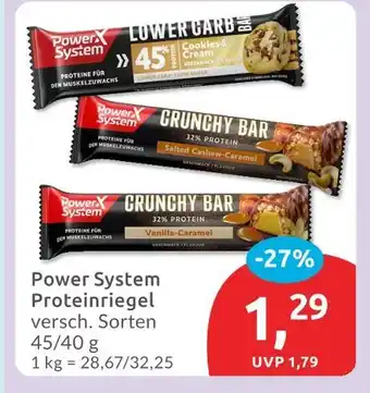 Budni Power system lower carb bar cookies & cream Angebot