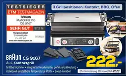 Euronics Braun cg 9167 3-1-kontaktgrill Angebot