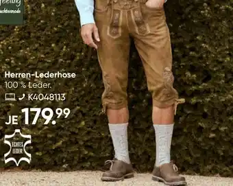 Galeria Alpenfeeling Herren-Lederhose Angebot