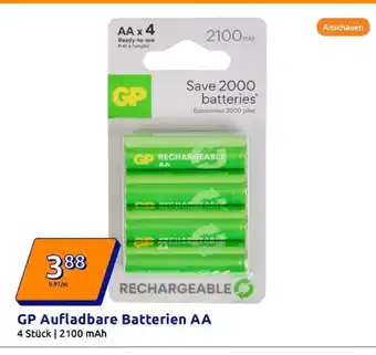 Action Gp aufladbare batterien aa Angebot