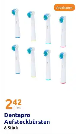 Action Dentapro aufsteckbürsten Angebot