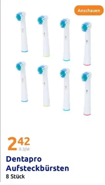Action Dentapro aufsteckbürsten Angebot