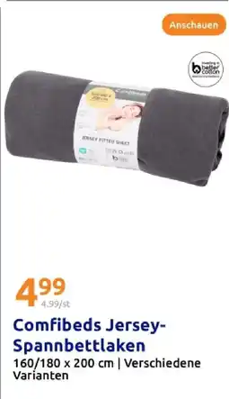 Action Comfibeds jersey-spannbettlaken Angebot