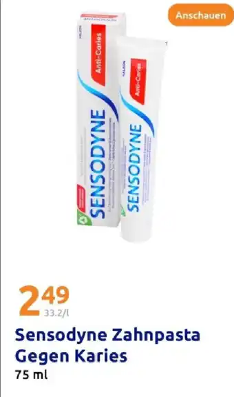 Action Sensodyne zahnpasta gegen karies Angebot