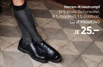 Galeria KUNERT Herren-Kniestrumpf Angebot