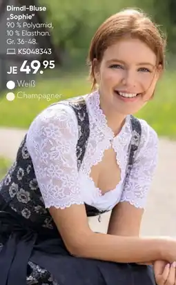 Galeria Dirndl-Bluse ,,Sophie" Angebot