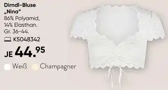 Galeria Dirndl-Bluse „Nina" Angebot