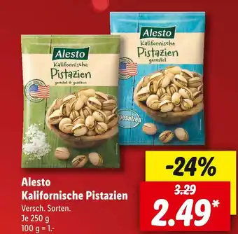 Lidl Alesto kalifornische pistazien Angebot