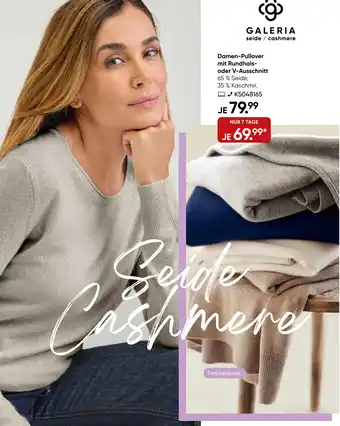 Galeria Damen-Pullover mit Rundhals oder V-Ausschnitt Angebot