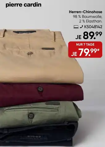 Galeria pierre cardin Herren-Chinohose Angebot