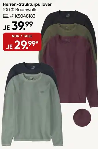 Galeria Herren-Strukturpullover Angebot