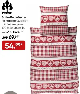 Galeria irisette Satin-Bettwäsche Angebot