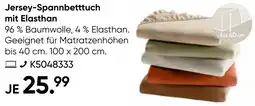 Galeria Jersey-Spannbetttuch mit Elasthan Angebot