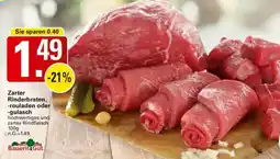 WEZ Zarter Rinderbraten, -rouladen oder -gulasch Angebot