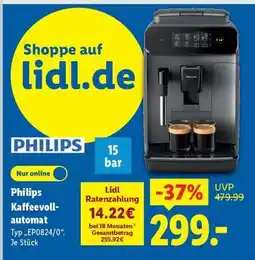 Lidl PHILIPS Kaffeevollautomat Angebot