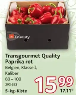Selgros Transgourmet Quality Paprika rot Angebot
