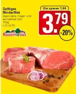 WEZ Bauern Gut Saftiges Rinderfilet Angebot