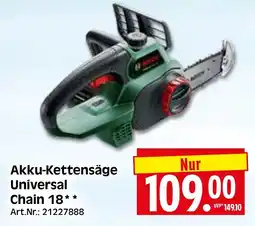 Herkules Baumarkt Akku-Kettensäge Universal Chain 18* Angebot