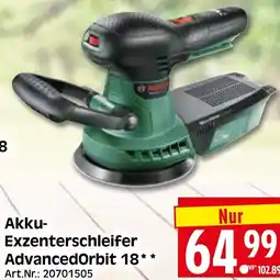 Herkules Baumarkt BOSCH Akku- Exzenterschleifer AdvancedOrbit 18 Angebot