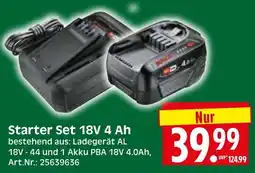 Herkules Baumarkt Starter Set 18V 4 Ah Angebot