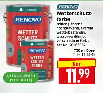 Herkules Baumarkt RENOVO Wetterschutz- farbe Angebot
