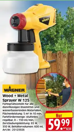 Herkules Baumarkt WAGNER Wood + Metal Sprayer W 125 Angebot