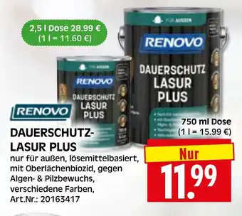 Herkules Baumarkt RENOVO Dauerschutz lasur plus Angebot