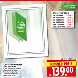 Herkules Baumarkt Kunststoff-Fenster Angebot