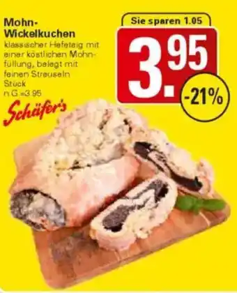 WEZ Schäfer's Mohn- Wickelkuchen Angebot