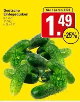 WEZ Deutsche Einlegegurken Angebot