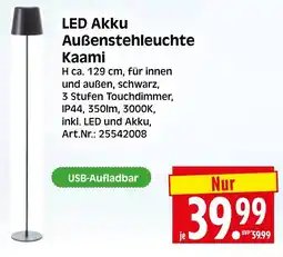 Herkules Baumarkt LED Akku Außenstehleuchte Kaami Angebot