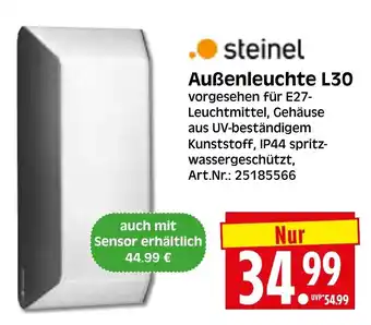 Herkules Baumarkt steinel Außenleuchte L30 Angebot