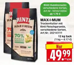 Herkules Baumarkt MAX-I-MUM Trockenfutter Angebot